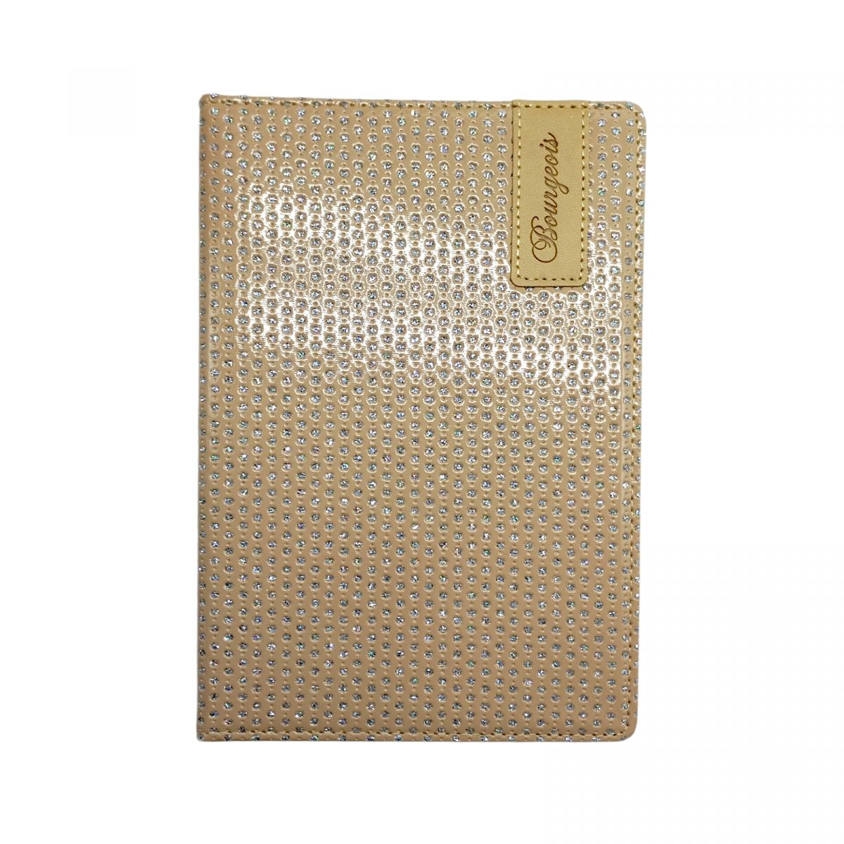 Блокнот Кожзам, А5, 80аркушів, клітинка (ПУДРОВИЙ)  фото 1