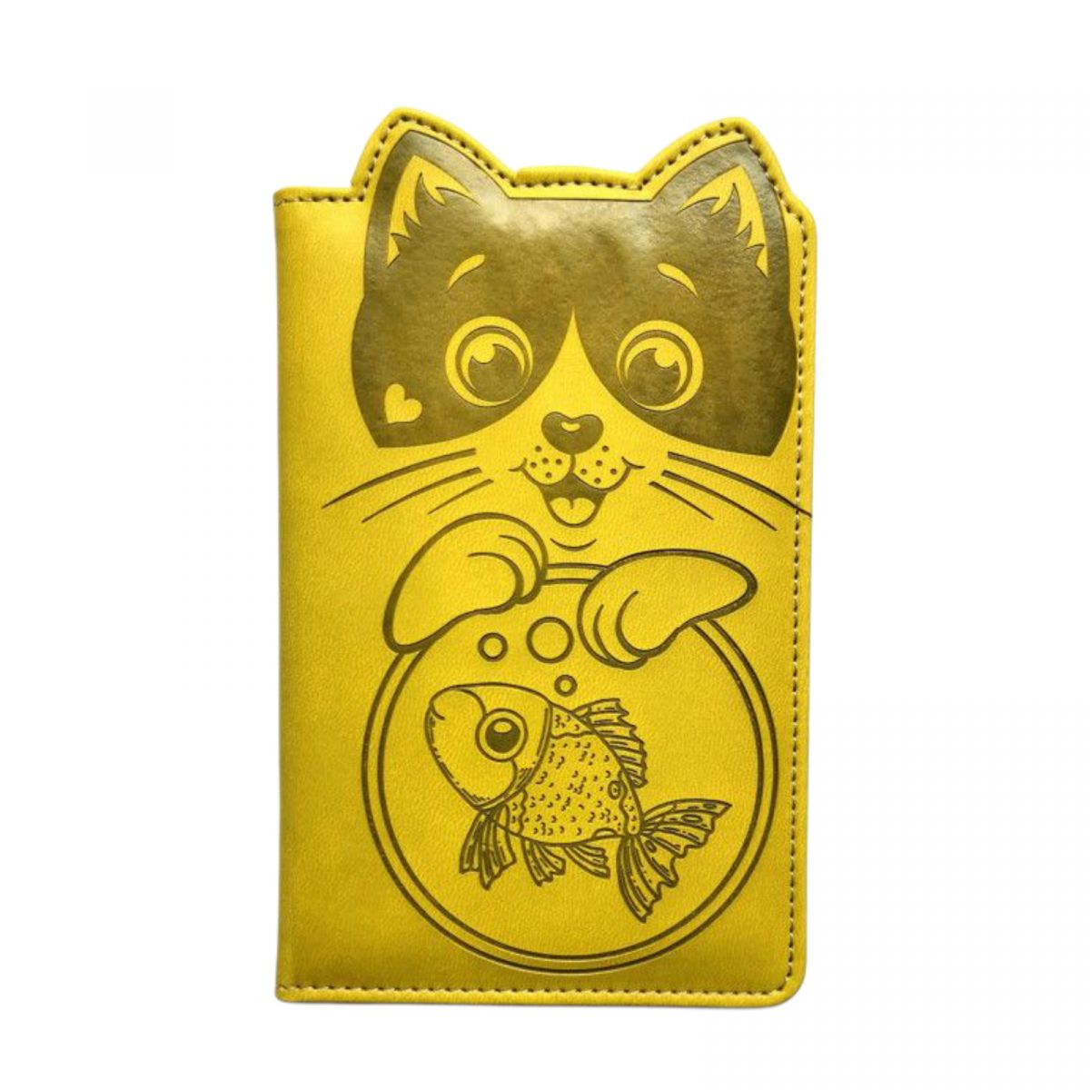 Блокнот, Кожзам, А6, 64аркуші (КОТИК І РИБКА)  фото 1