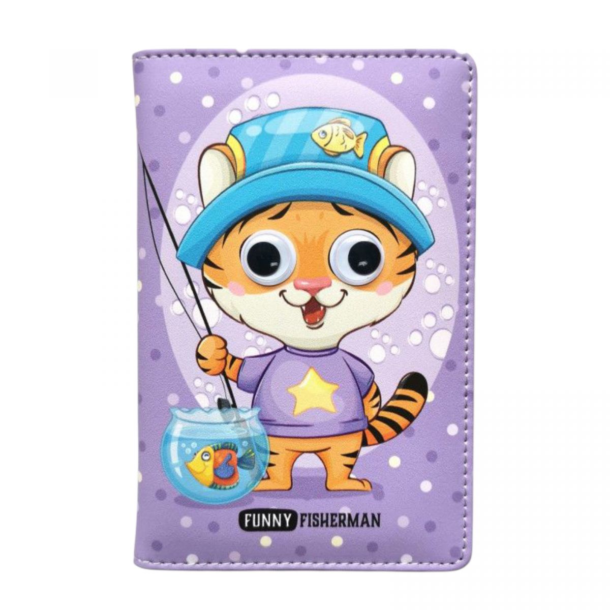 Блокнот, Кожзам, А6, 64аркуші (КОТИК РИБАК)  фото 1