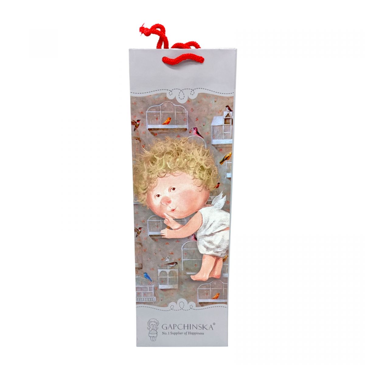 Пакет паперовий 11. 5*37*8. 5 СІРИЙ  фото 1