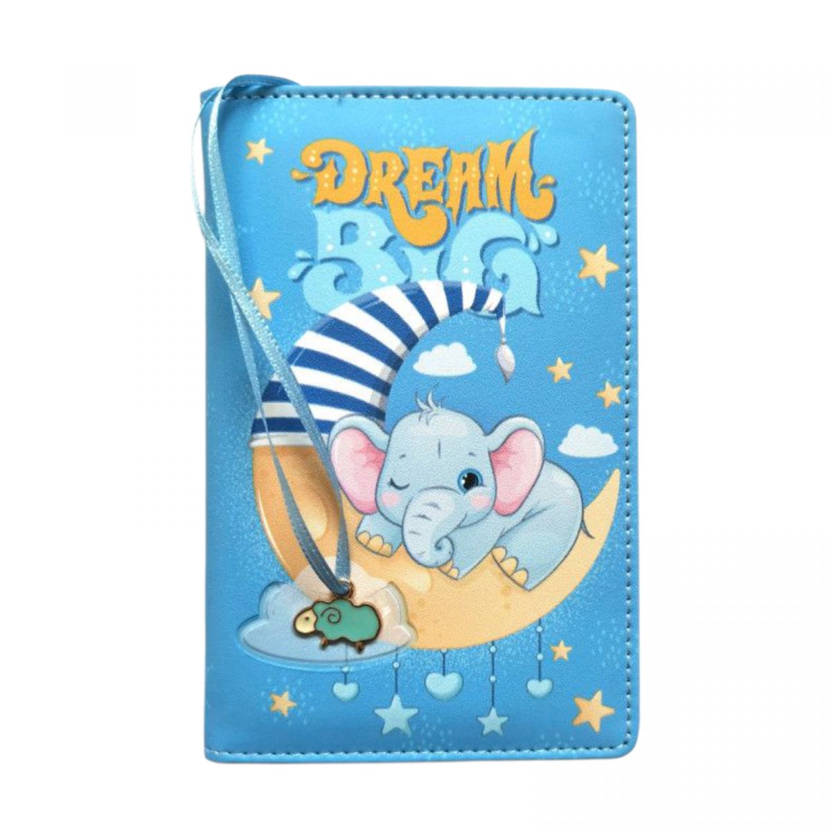 Блокнот, Кожзам, А6, 64аркуші (СЛОНЕННЯ НА МІСЯЦІ)  фото 1