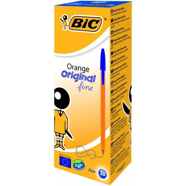 Ручка кулькова BIC Orange Синій 1шт.  фото 1