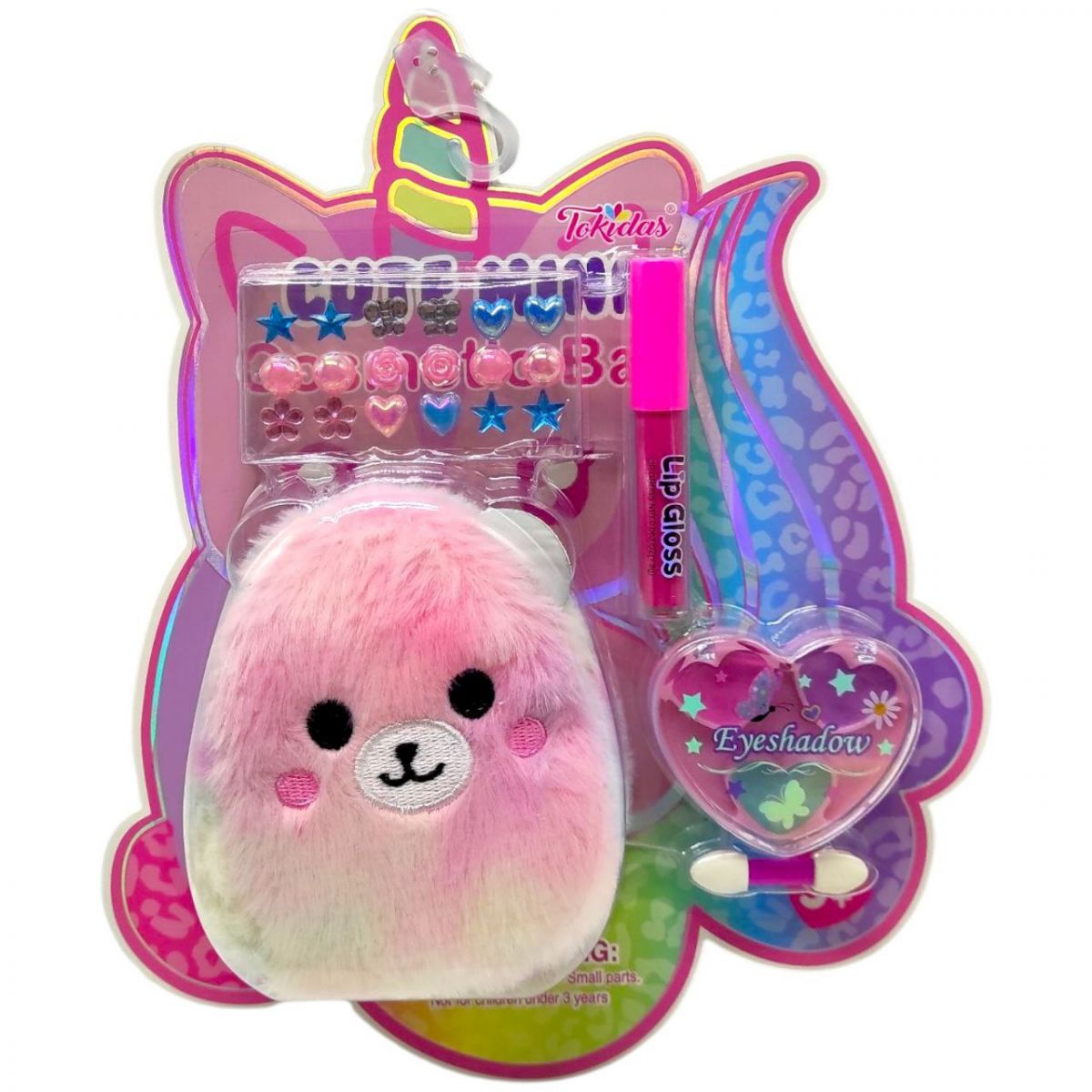 Косметика (блиск для губ, стильна іграшка-брелок-гаманець, тіні слюда)  фото 1