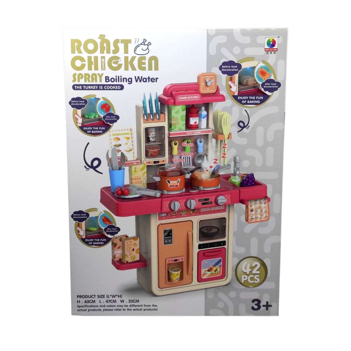 Кухня с посудой батар. муз. мир. пар. течет вода, пища меняет цвет, микс видов  фото 1