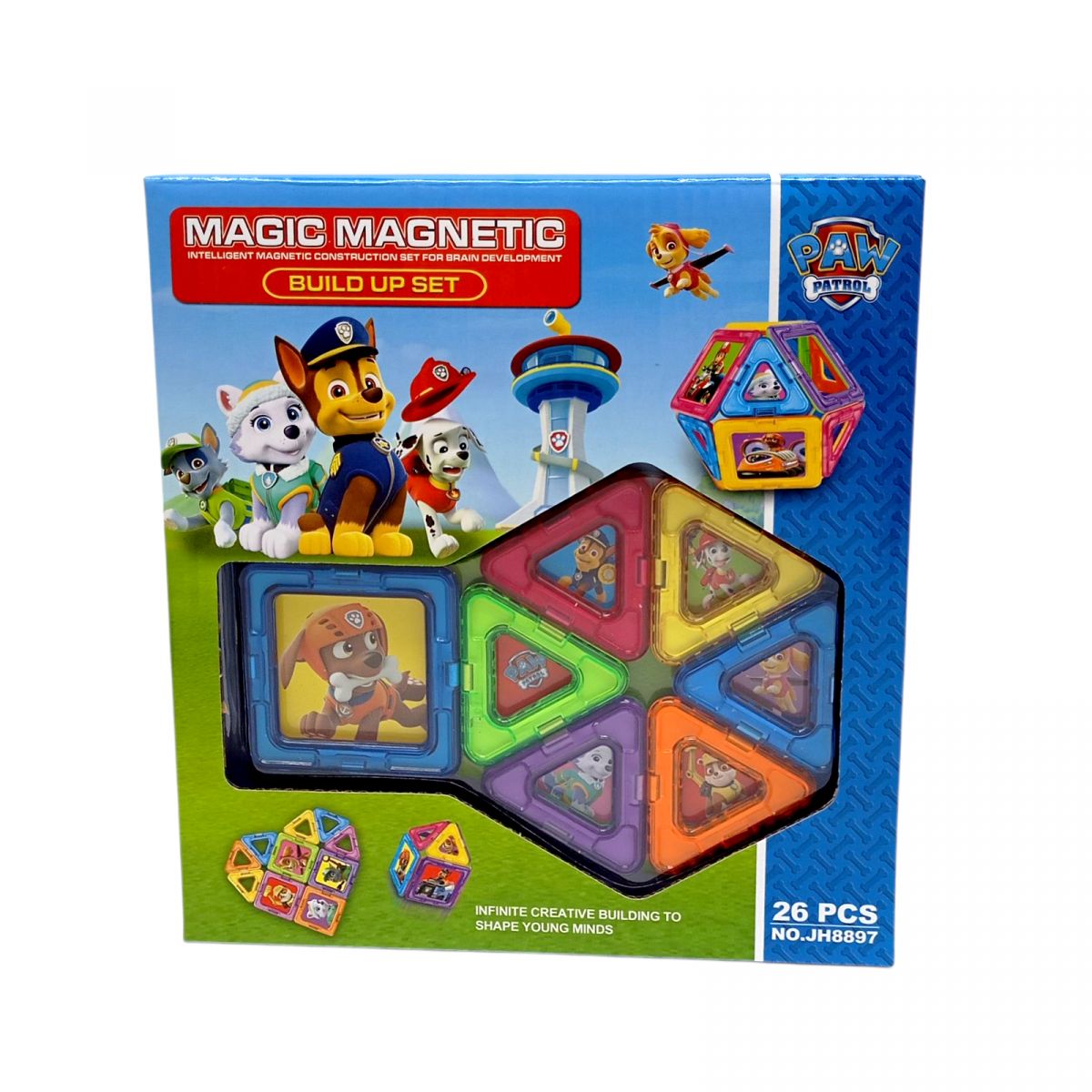 Магнитный конструктор ЩЕНЯЧИЙ ПАТРУЛЬ, 26 дет  фото 1