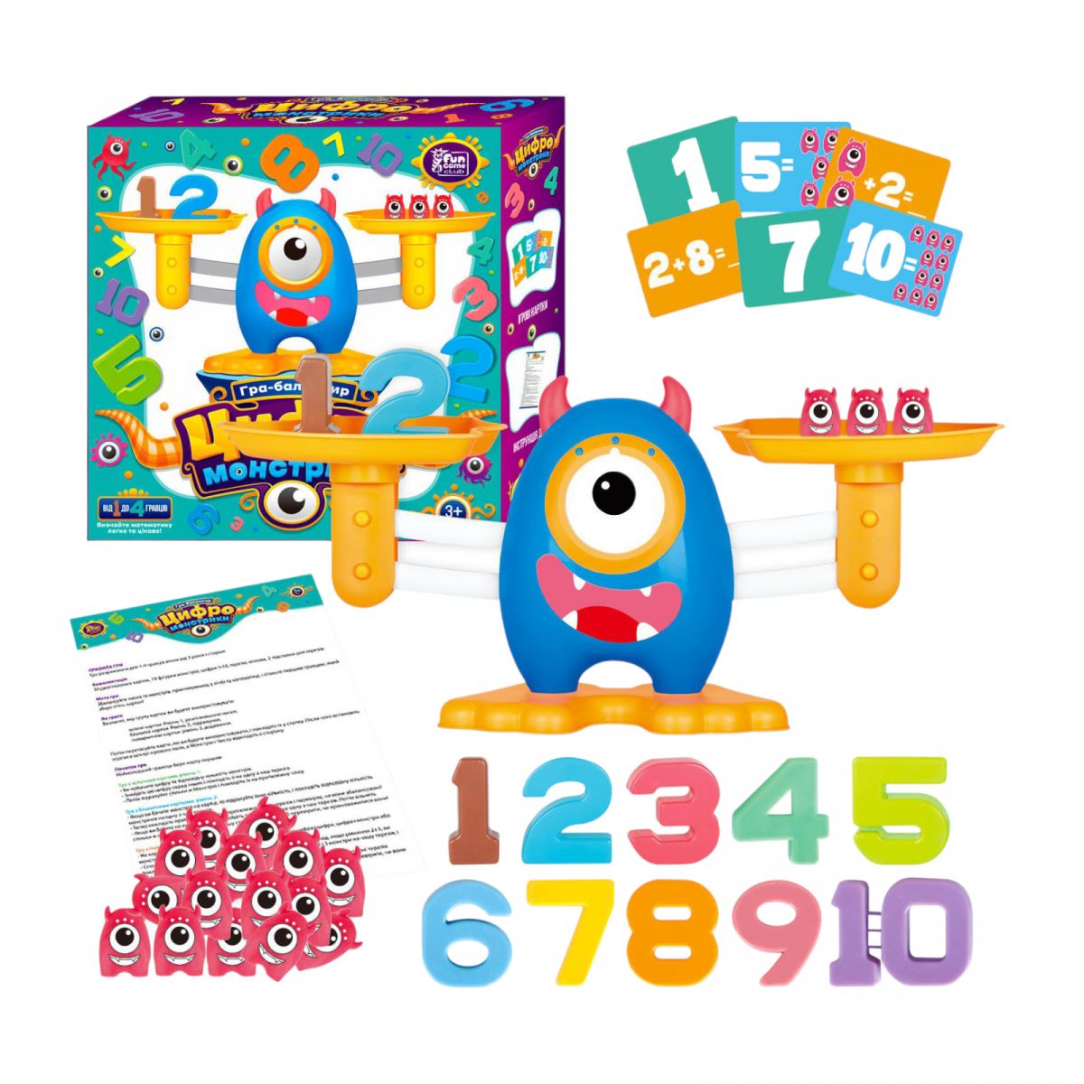 Балансир "Цифро Монстрики", 3 рівні складності, в коробці  фото 1