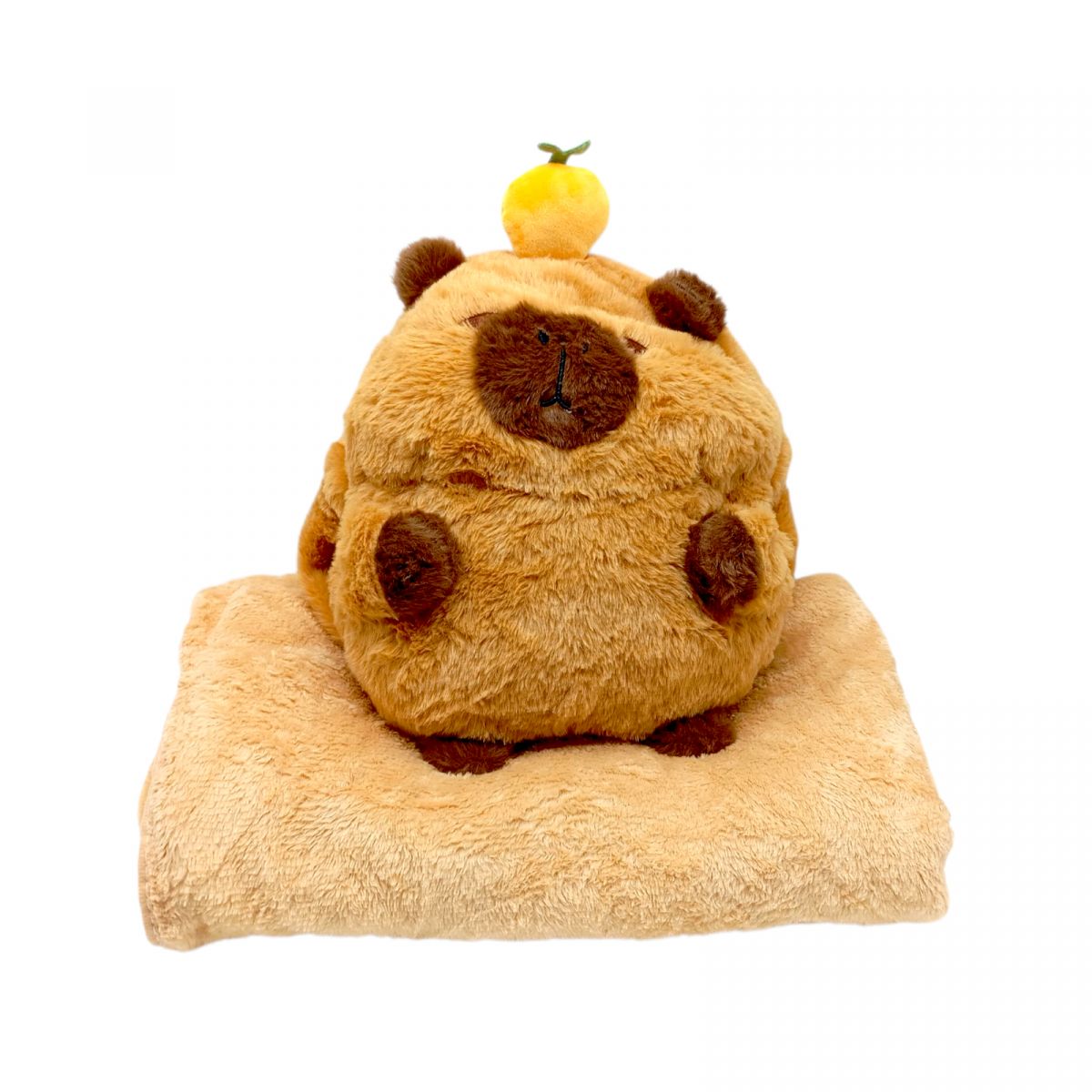 М`яка іграшка “Капібара”, 25 см, плед: 95х190 см, муфта  фото 1