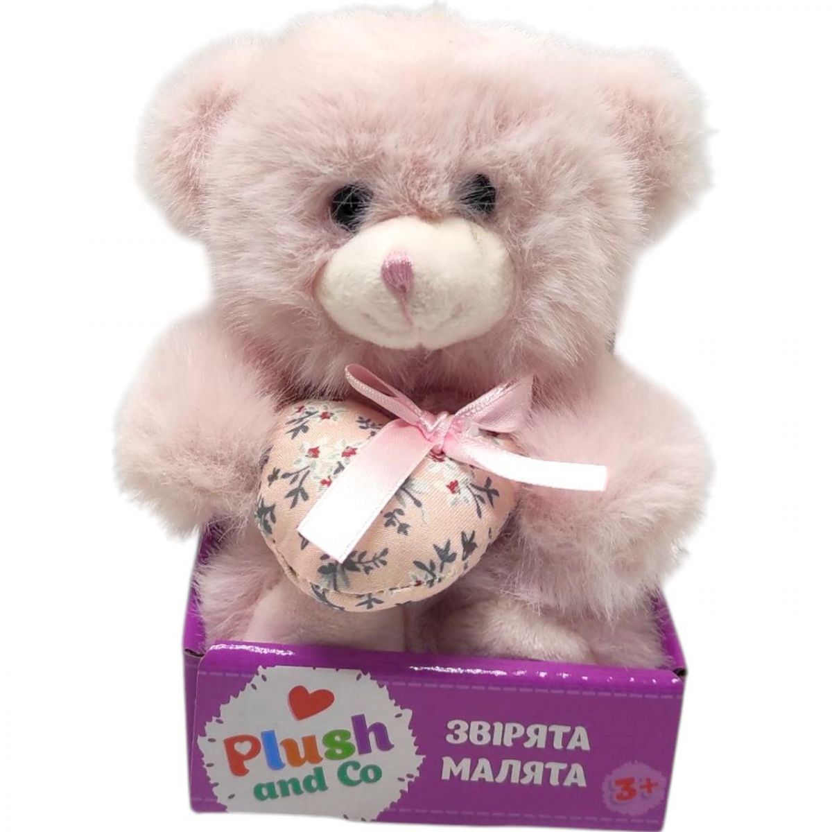 М'яка іграшка "Plush and Co.  ВЕДМЕДИК" (РОЖЕВИЙ) 13 см  фото 1