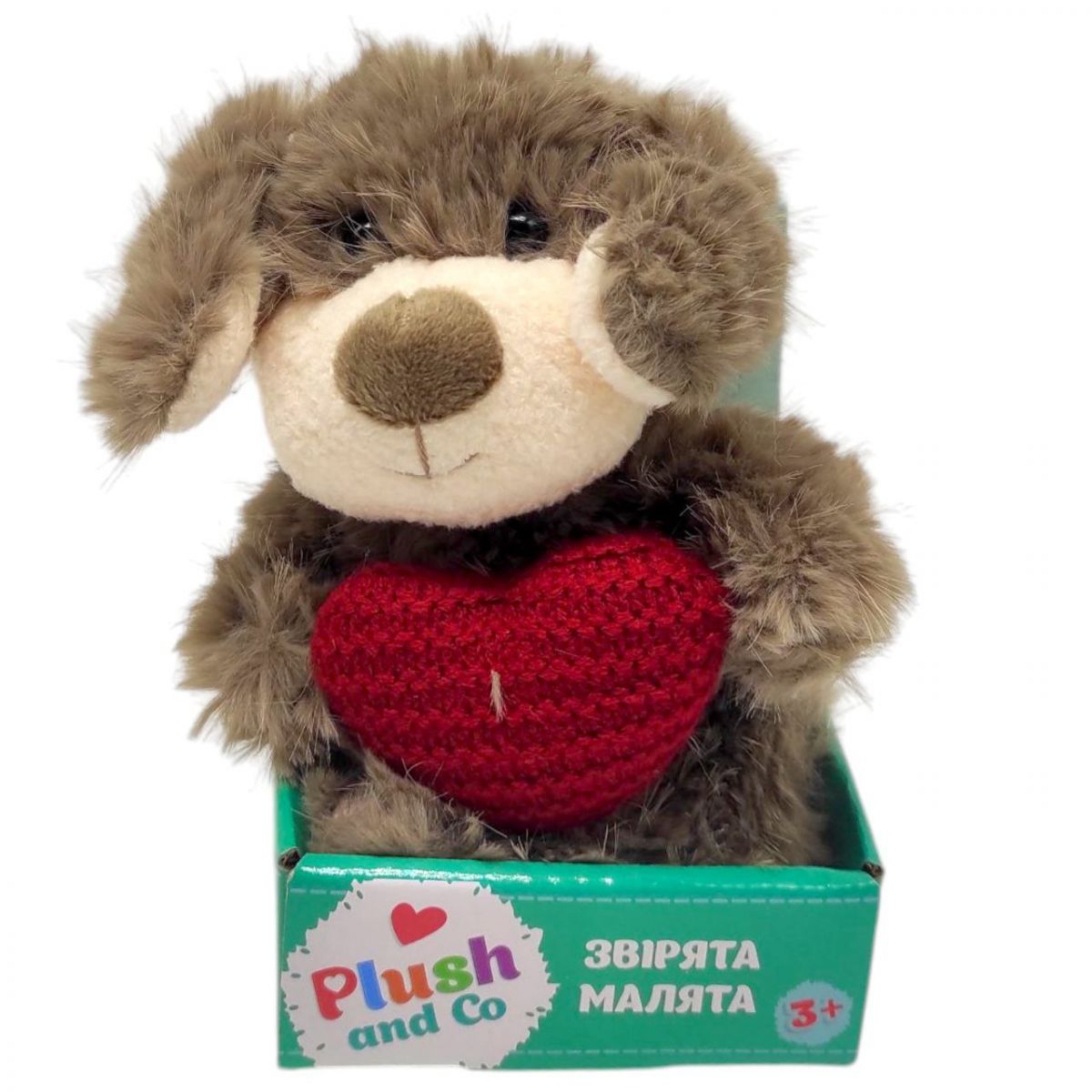 М'яка іграшка "Plush and Co.  Песик" (КОРИЧНЕВИЙ) 12 см  фото 1
