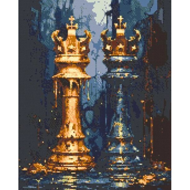 Уцінка.  Алмазна мозаїка "Шахи" 40х50 см  - Порвана слюда  фото 1