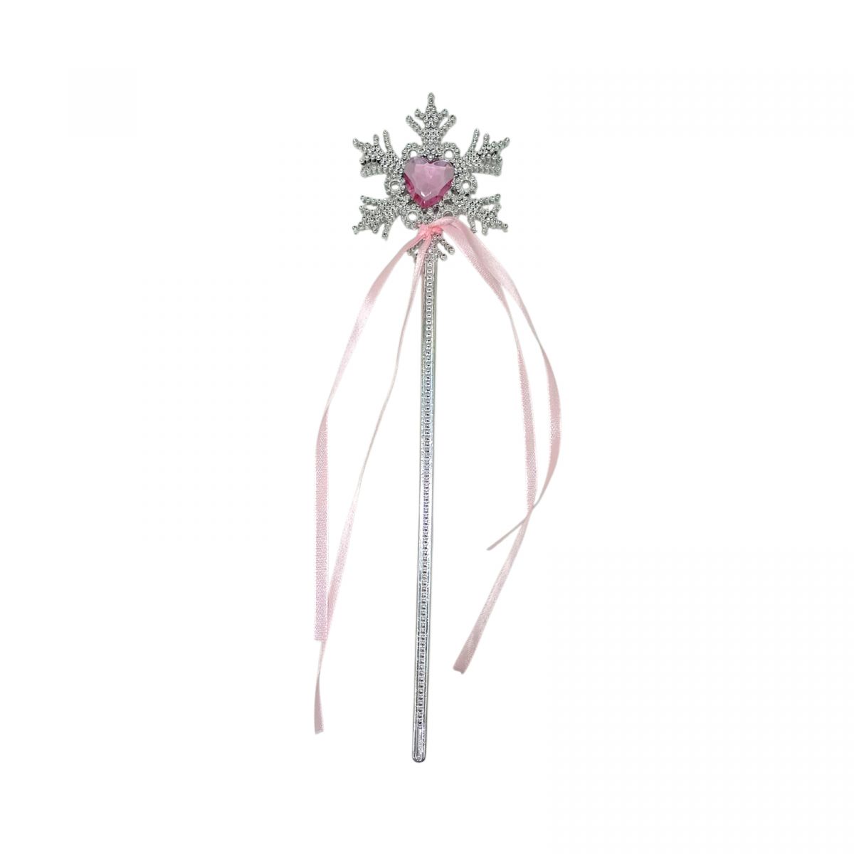 Чарівна паличка Феї з стрічкою рожева 34 см  фото 1