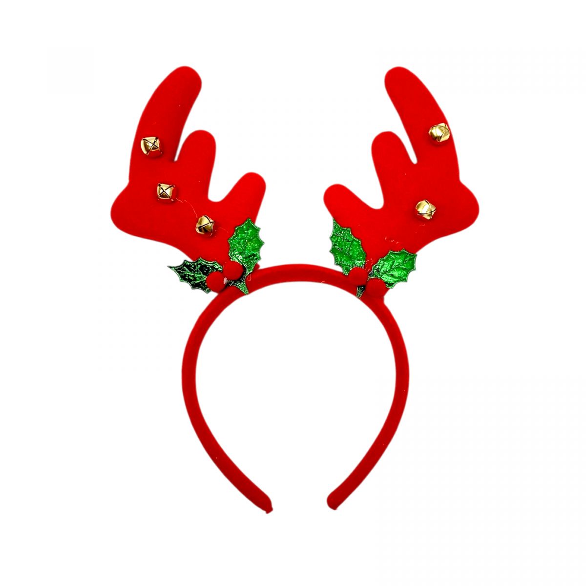 Обруч оленячі ріжки з дзвіночком 24 см  фото 1