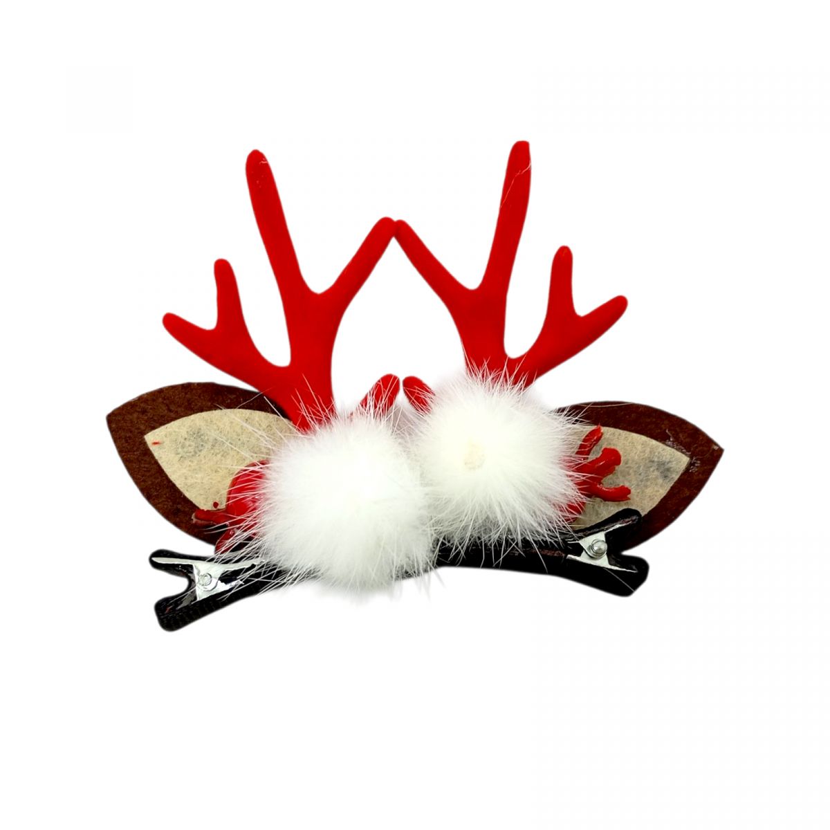 Новорічні шпильки Ріжки 7 см. , мікс кольорів  фото 1