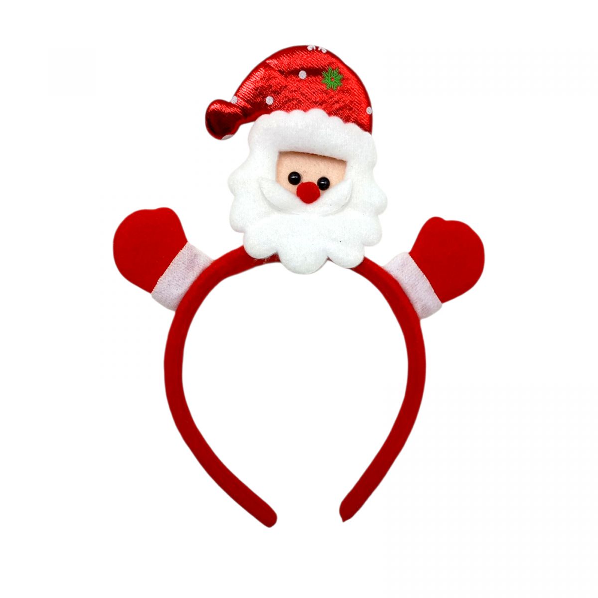 Новорічні обручі Санта 21 см  фото 1