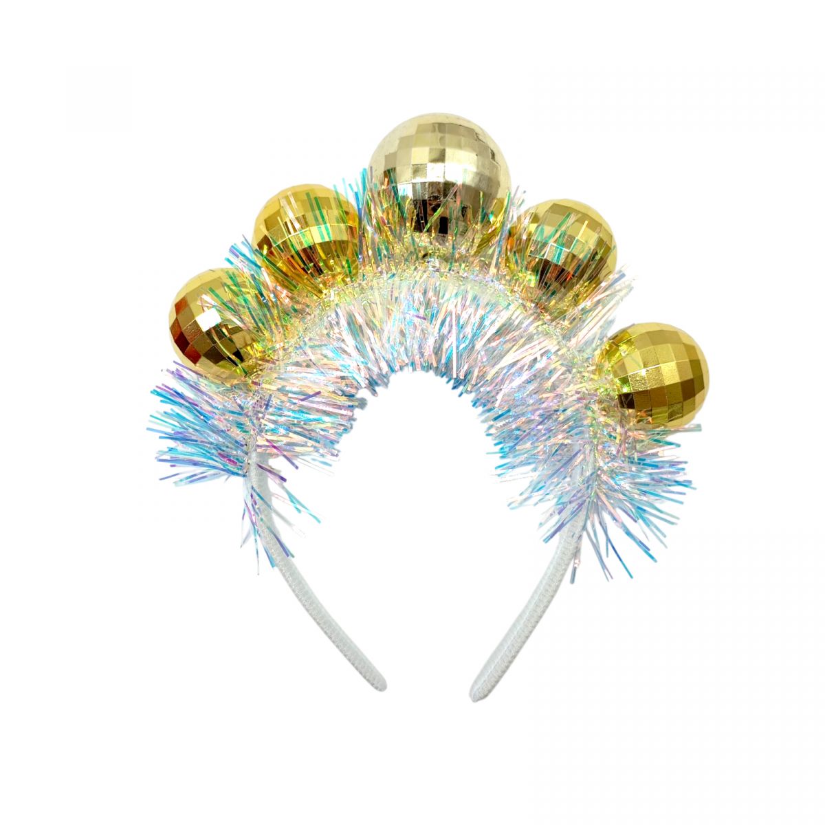 Новорічний обруч блиск свята 19 см  фото 1