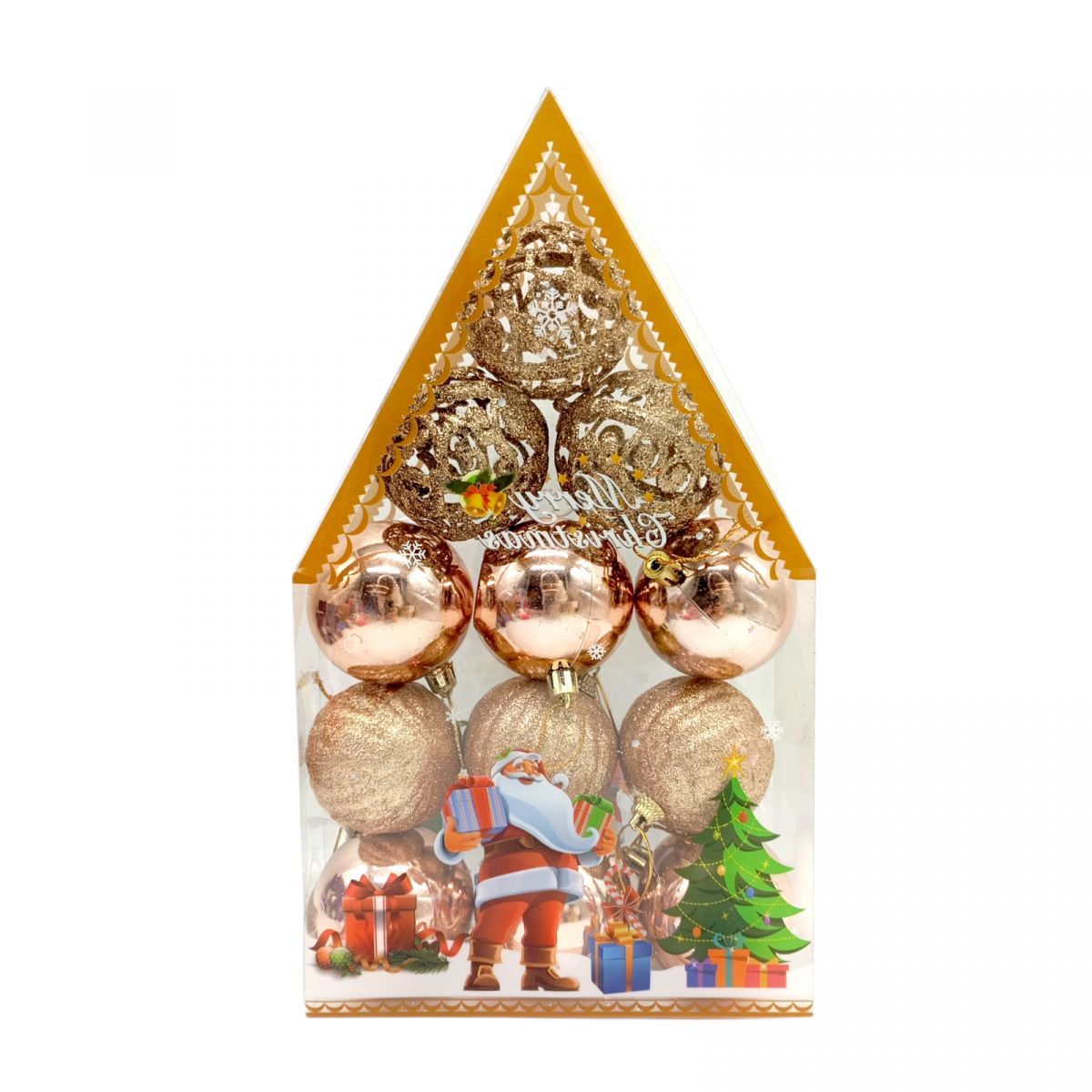 Елочные шарики яркий фейерверк 5 см, 12 шт. , набор  фото 1