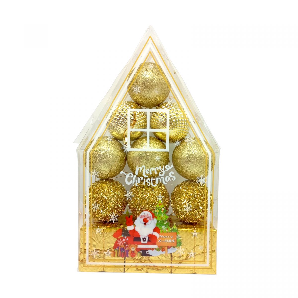 Елочные шарики золотой вечер 5 см, 12 шт. , набор  фото 1