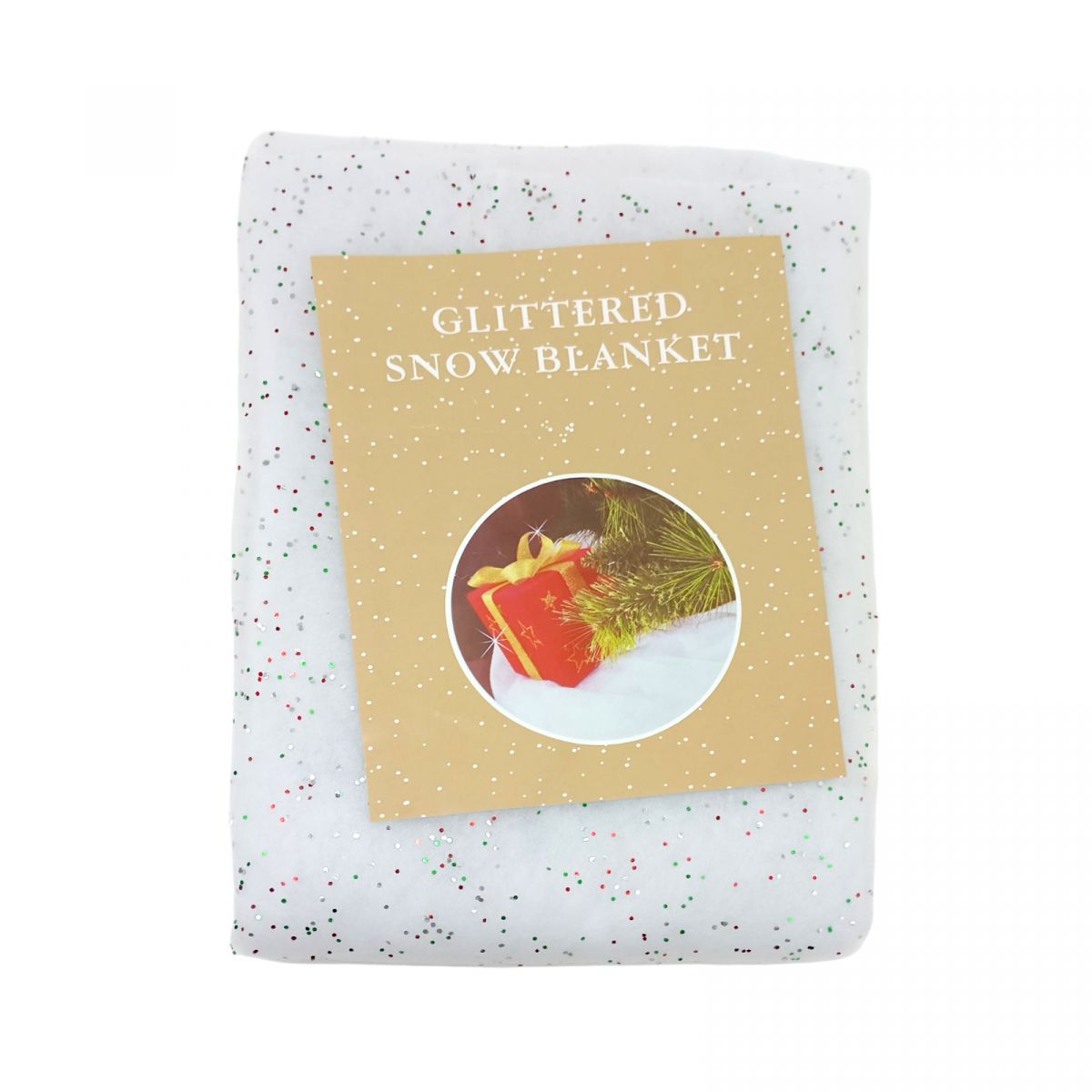 Искусственное снежное покрывало с блестками 1 м,  фото 1