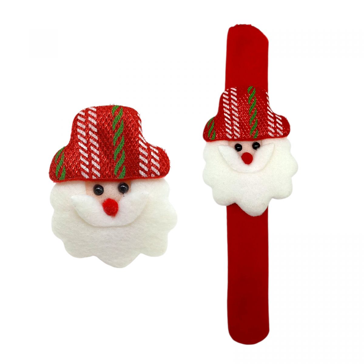 Новорічний слеп браслет "ДІД МОРОЗ" 21 см  фото 1