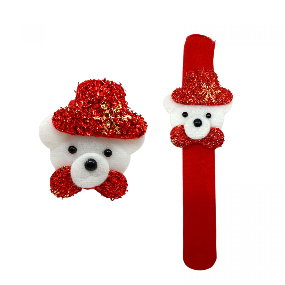 Новорічний слеп браслет ""ВЕДМЕДИК" 21 см  фото 1