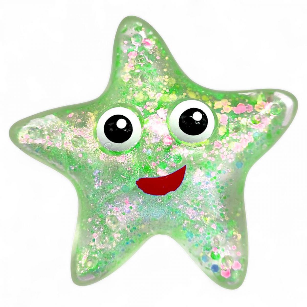 Антистрес жуйка-тягучка "Зірка" (салатовий)  фото 1
