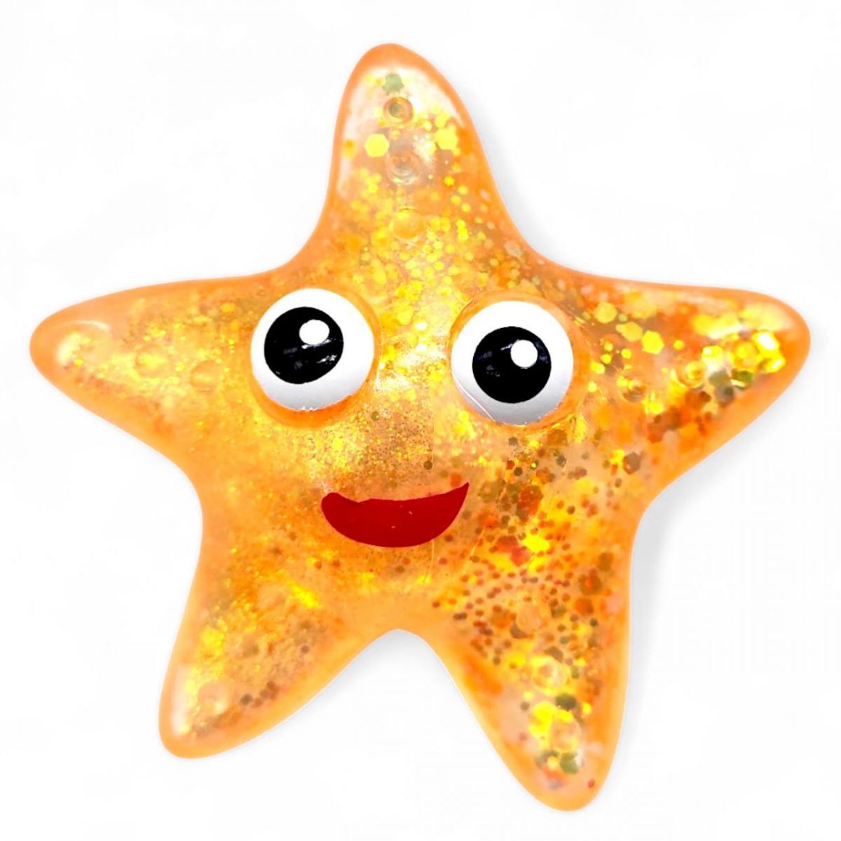Антистрес жуйка-тягучка "Зірка" (помаранчевий)  фото 1
