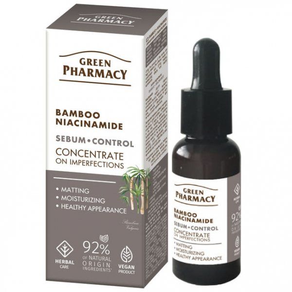 Green Pharmacy Концентрат Бамбук + Ніацинамід проти недоліків шкіри, 30мл  фото 1