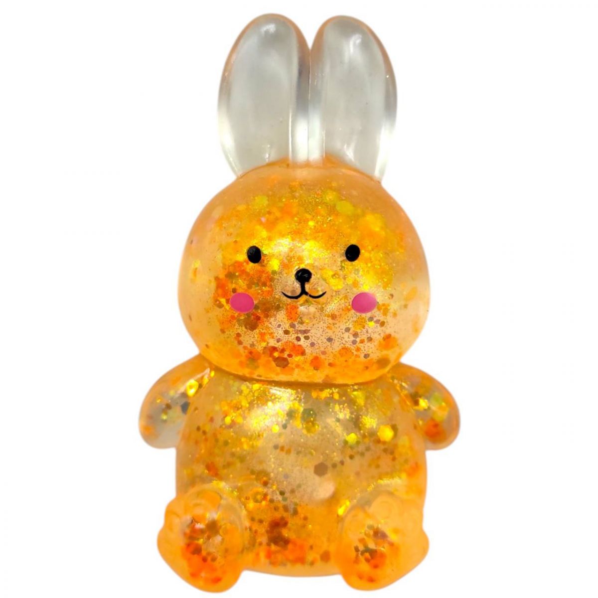 Антистрес тягучка жуйка зайчик (ПОМАРАНЧЕВИЙ)  фото 1