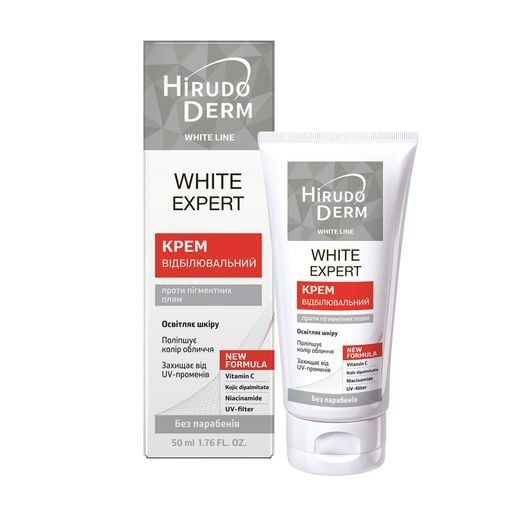Біокон Крем для обличчя Hirudo Derm White Line White Expert Відбілювальний, 50мл  фото 1