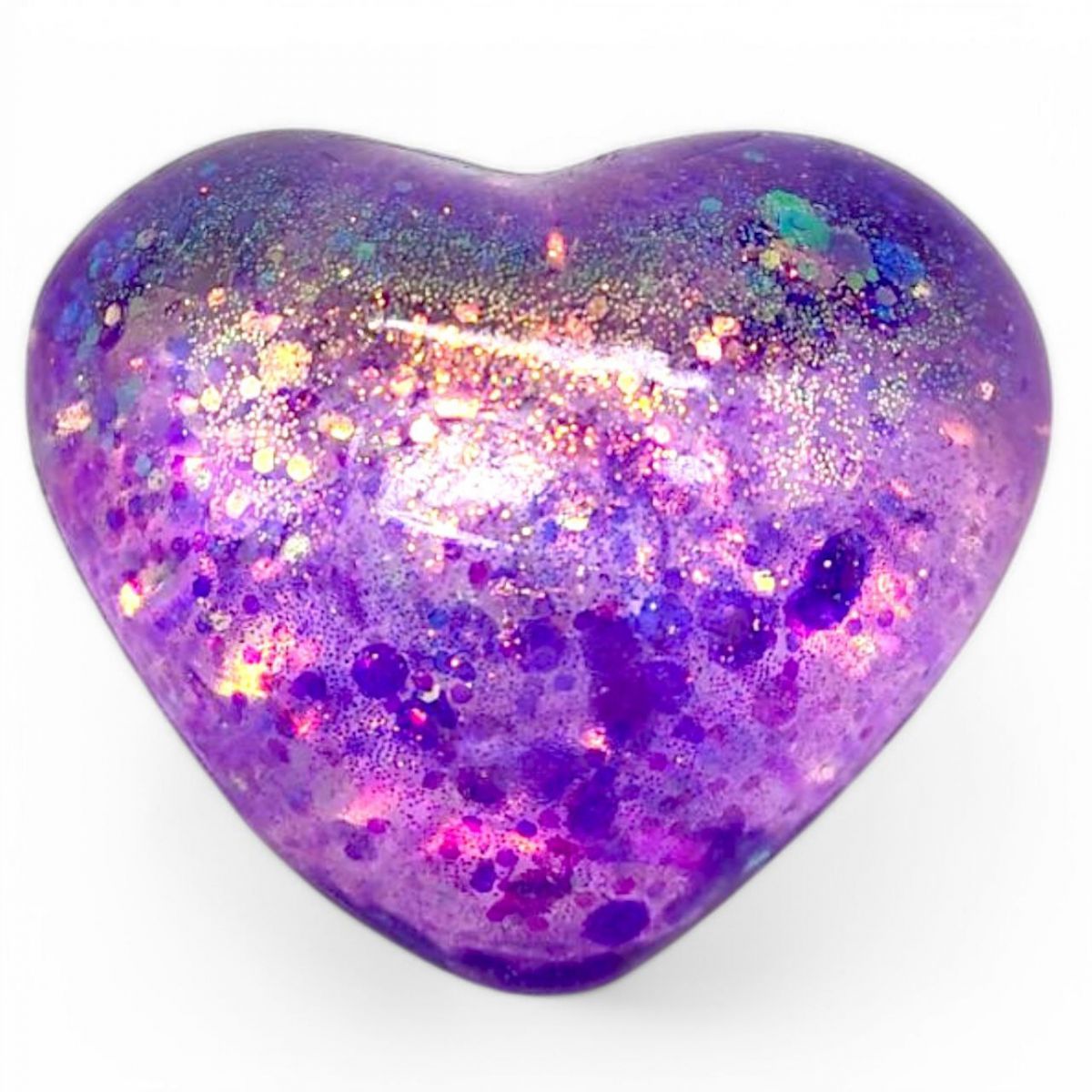 Антистрес жуйка тягучка серце (ФІЛЕТОВЕ)  фото 1