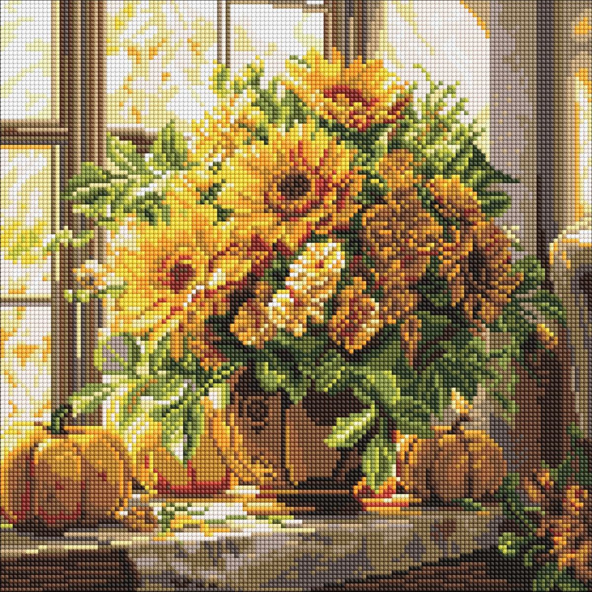 Алмазна мозаїка "Там де сонце" 40х40 см  фото 1