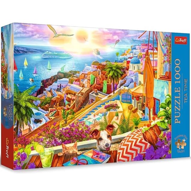 Пазли - 1000 ел, "Преміум: Відвідини Санторіні"  фото 1