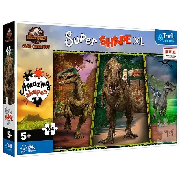 Пазли - 104 ел, XL "Марвел.  Світ Юрського періоду"  фото 1