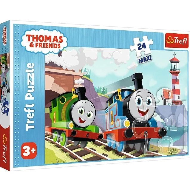 Пазли - 24 ел "MAXI.  Томас і Персі на рейках"  фото 1