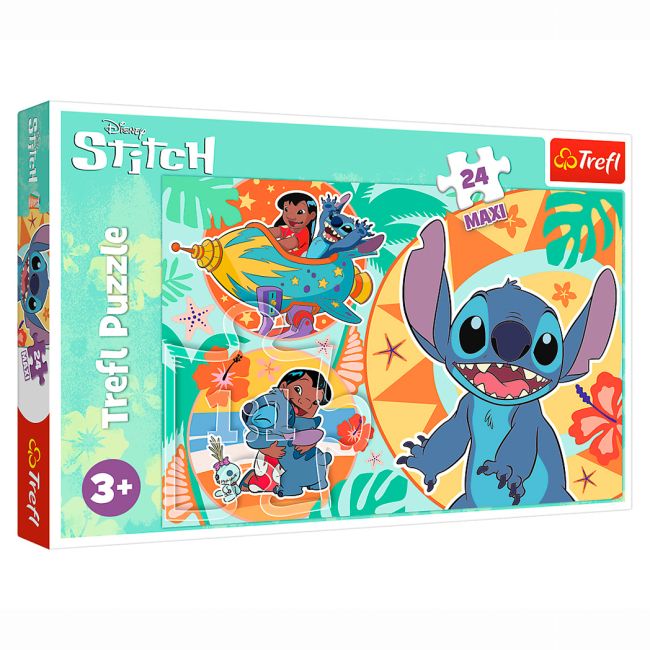 Пазли MAXI, 24 ел "Ліло і Стіч.  Щасливий день"  фото 1