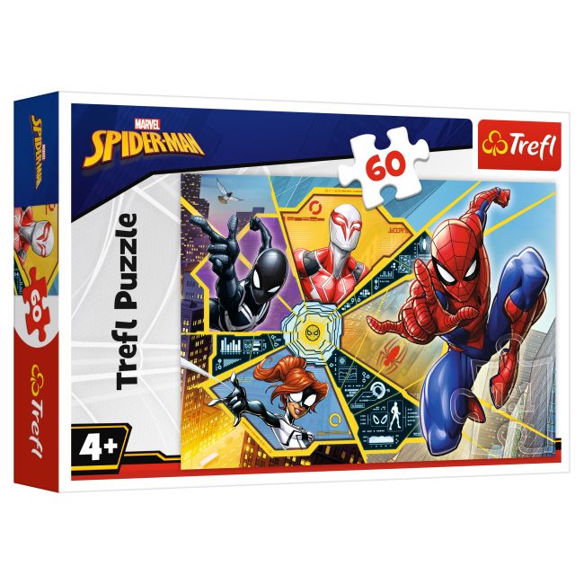 Пазли, 60 ел "Марвел.  У павутинні Людини-павука"  фото 1