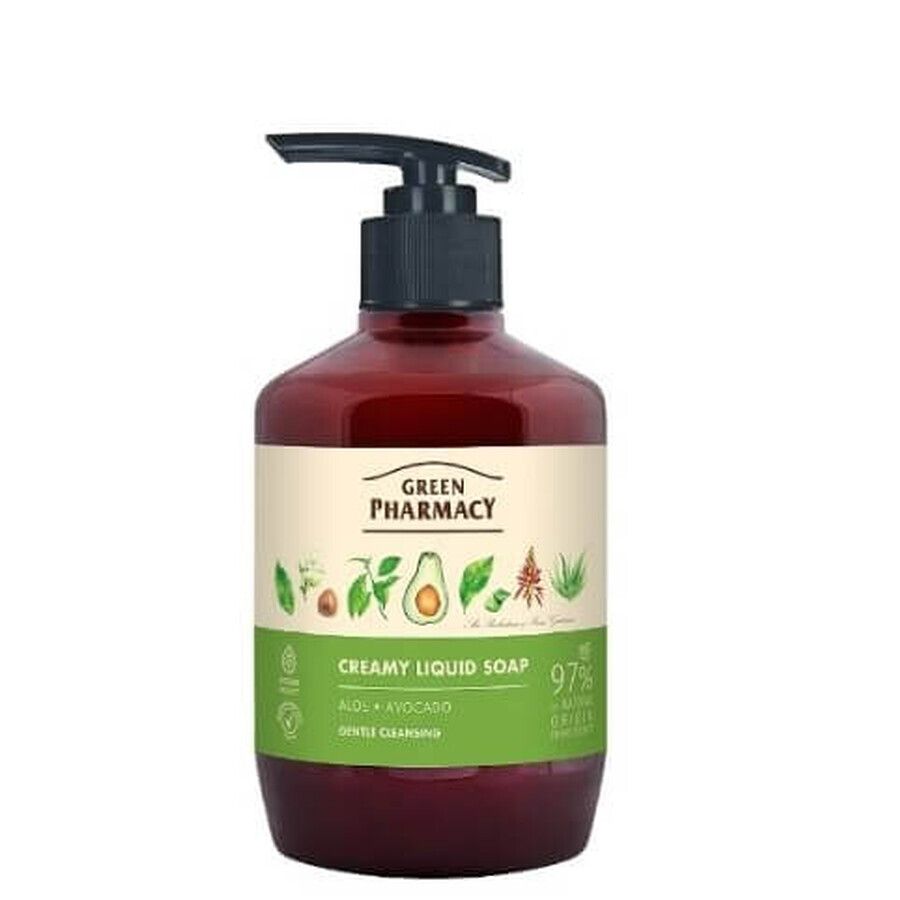 Green Pharmacy Рідке мило "Алое і авокадо", 460мл  фото 1