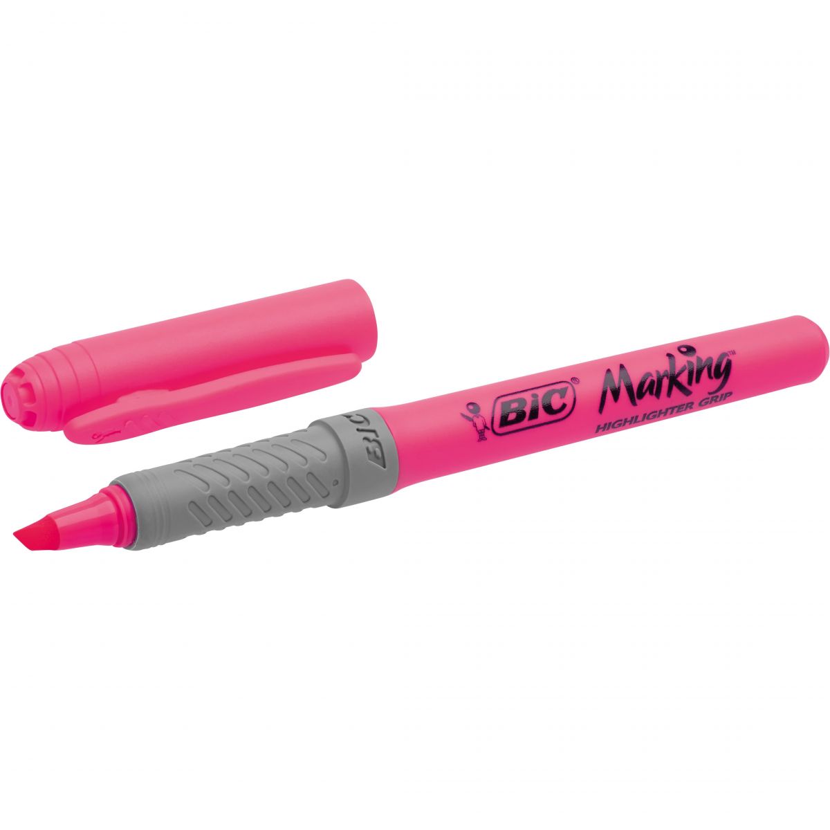 BIC Текстовий маркер Highlighter Grip, 1,6-3,5мм, рожевий  фото 1