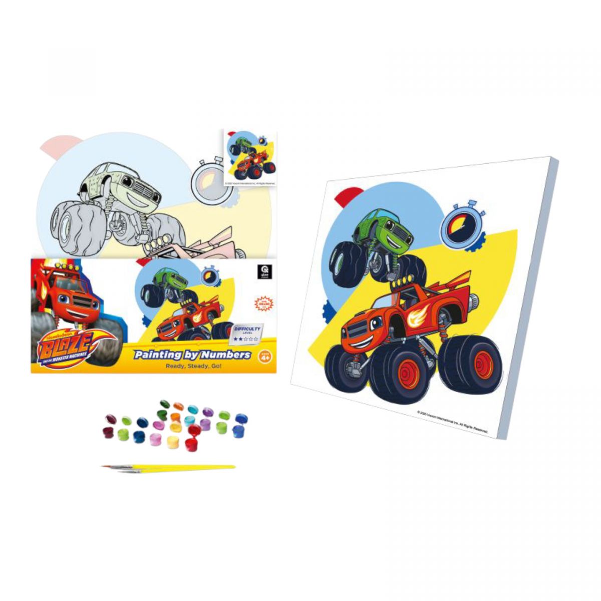 Набір для розпису по номерах 30х30 см "Блиск: На старт, увага, руш!"  фото 1