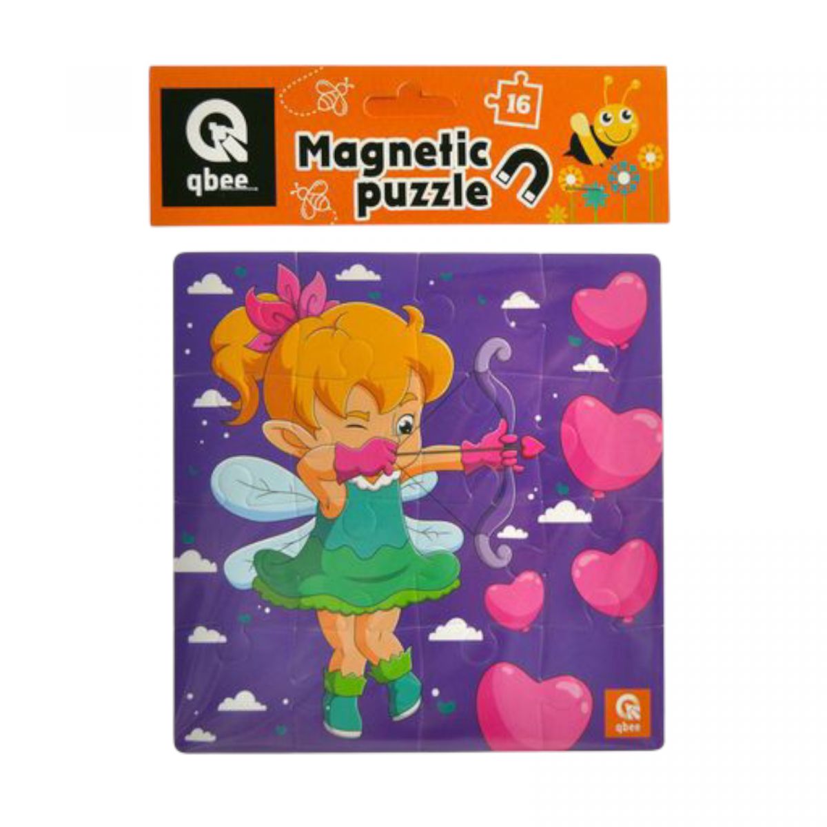 Пазли фомові магнітні - 16 елм.  "Дівчина Дея"  фото 1