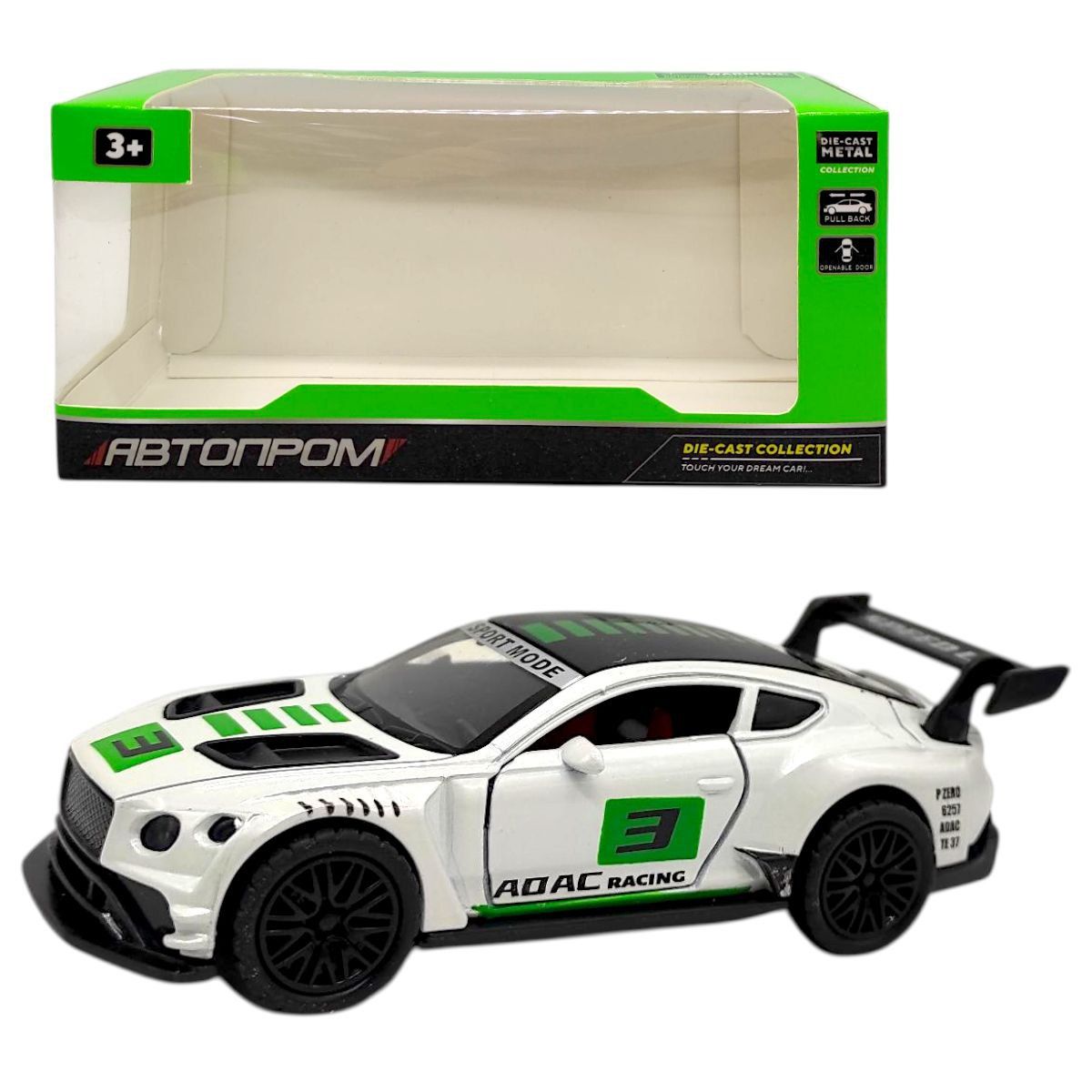 Машинка металлическая "АВТОПРОМ.  1:32" (откр.  дверь, багажник)  фото 1