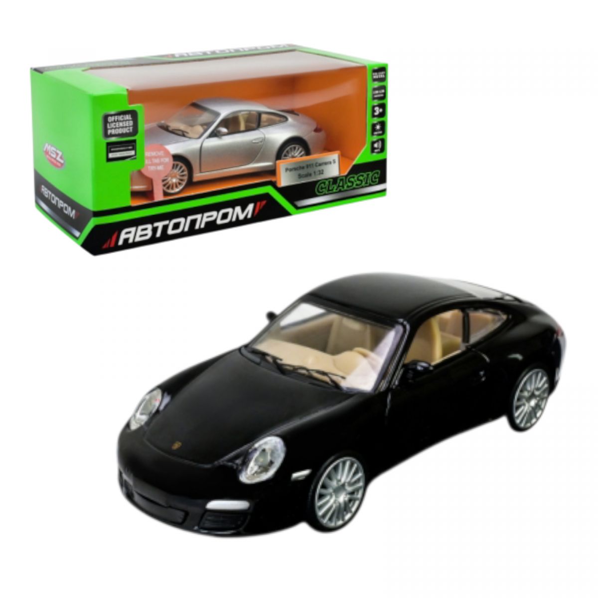 Машина мет.  1:32 Porsche 911 Carrera S  фото 1