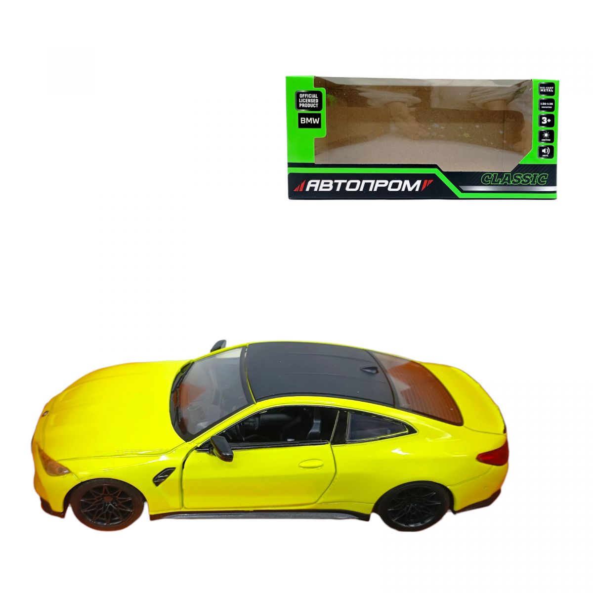 Машина мет.  BMW M4, батарейки, свет, звук, откр.  двери  фото 1