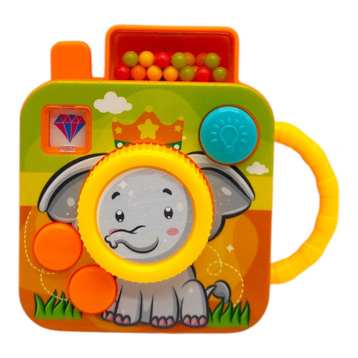 Брязкальце "Фотоапарат" (ЖОВТЕ)  фото 1