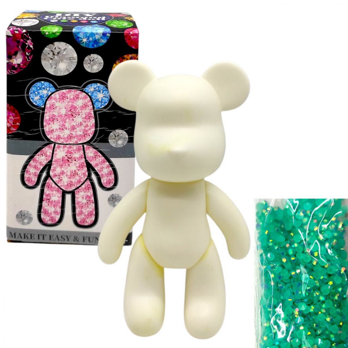 Набір для творчості "ВЕДМЕДИК/Бербрик" (БІРЮЗОВИЙ)  фото 1