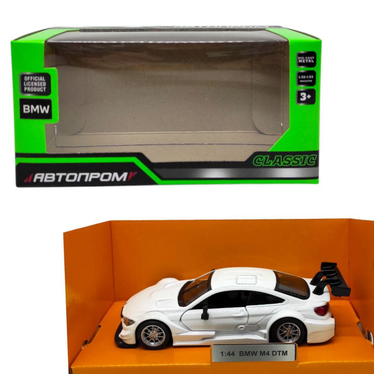 Машинка металева "АВТОПРОМ BMW M4 DTM" (БІЛА)  фото 1