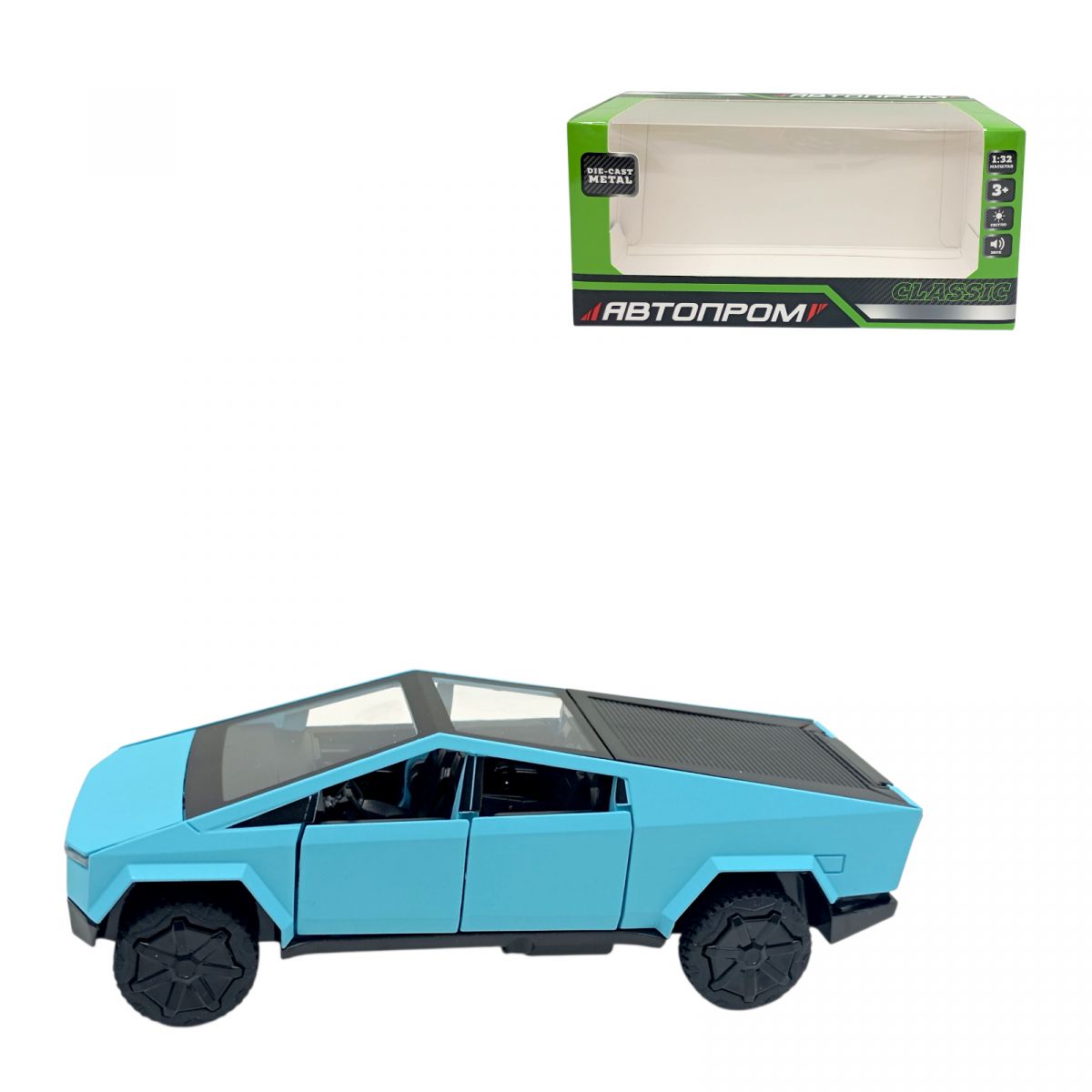 АВТОПРОМ Tesla pickup truck, (БИРЮЗОВАЯ)  фото 1
