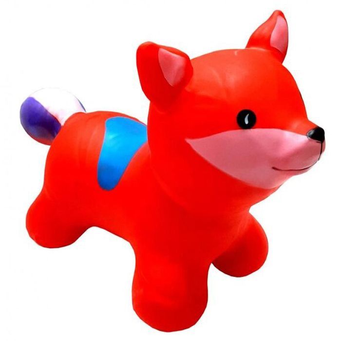 Уцінка.  Стрибун гумовий "Лисичка", (червоний) Не має фіксатора, спускає  фото 1