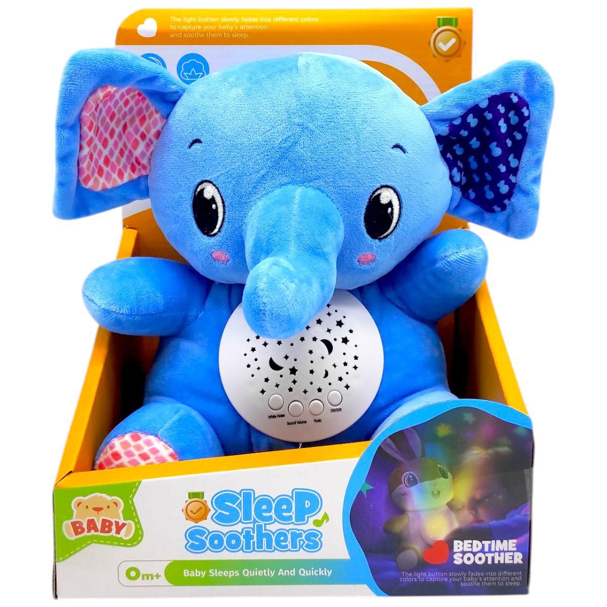 Ночник плюшевый "Слоник", 22 см  фото 1