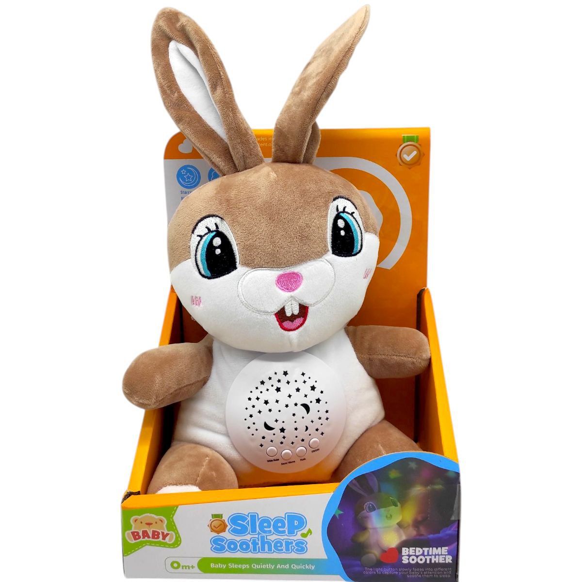 Нічник плюшевий "Зайчик", 22 см  фото 1